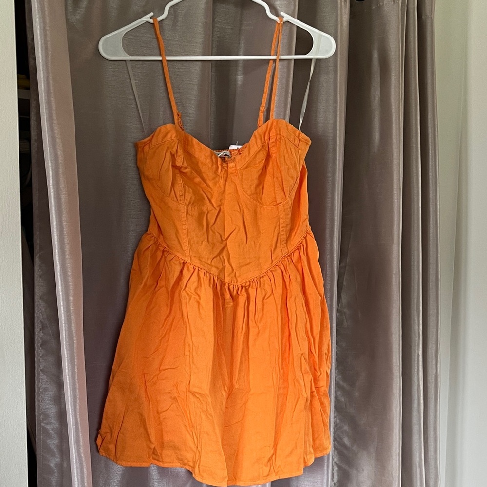 American Eagle Outfitters Cotton Orange Mini Dress - sz M